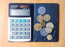 калькулятор с монетами