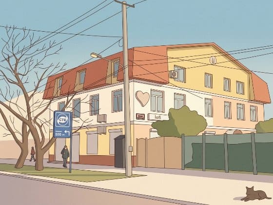 Здание на Левитана