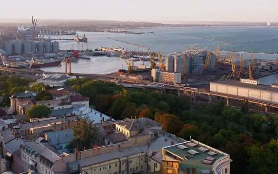 Одесса: вид на гавань