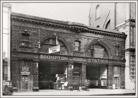Станция метро в Лондоне Brompton Road
