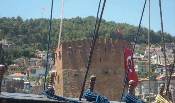 крепость в Алании, Турция