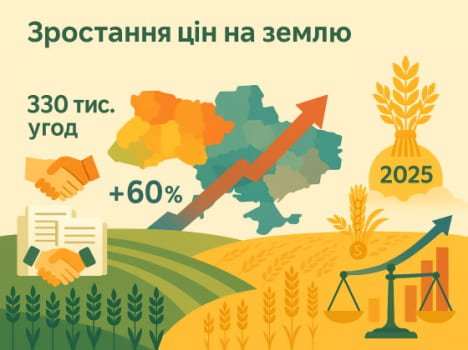 15-07-2025 Ринок землі України 2025: ціни злетіли на 60% попри війну