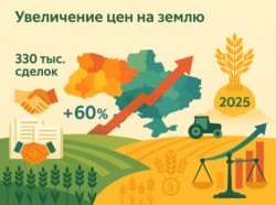 15-07-2025 Рынок земли Украины 2025: цены взлетели на 60% несмотря на войну